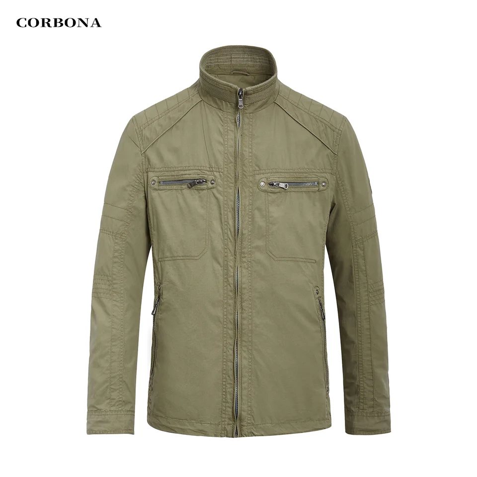 

CORBONA 2024 New Arrival Men Spring Jacket White Male Fashion Sailing Sea Working Clothing Parka Autumn Summer High Quality