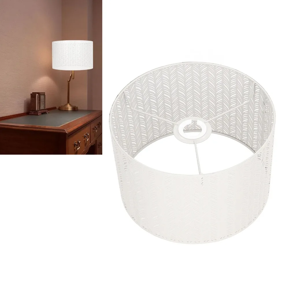 

Simple Iron Lampshade Geometric Pattern Medium Size Lamp Cover Wall Lamp Shade Table Lamp