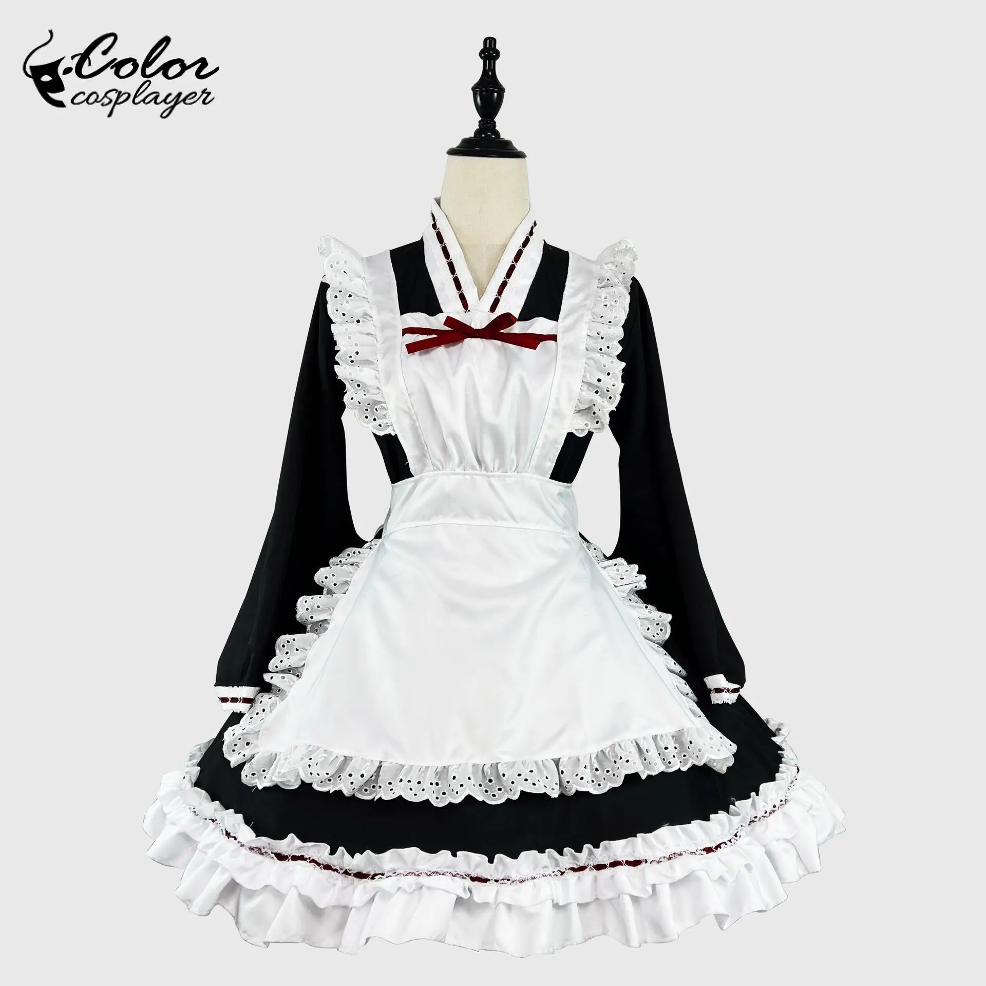 

Color Cosplayer Women Lolita Dress Maid Uniform Classic Coffee Servant Dress Suit Cosplay Costume Comic Exhibition Party Clothes