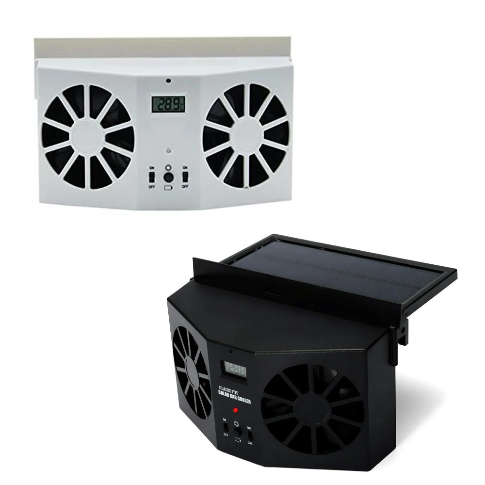 Solar Powered Car Ventilation Fan Efficient Airflow System for Cars, SUVs, Trucks, Freshen New Car Smell