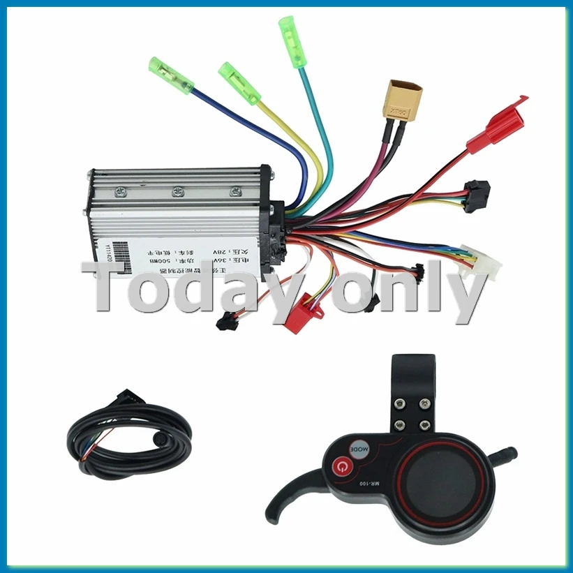 

36V 500W Controller+MR-100 LCD Display Dashboard Meter for Electric Scooter Accessories-A09G