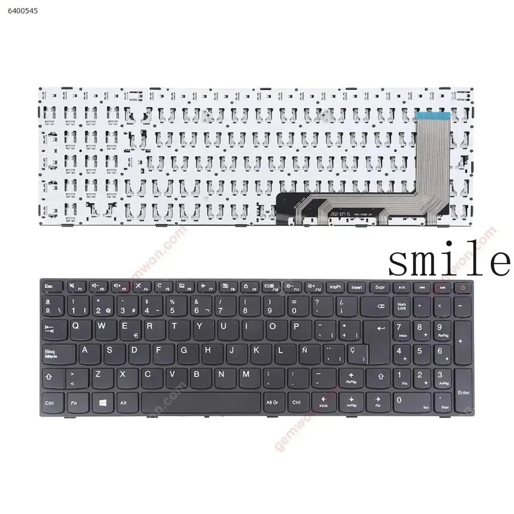 Teclado de Repuesto para Portátil SP para Lenovo IdeaPad 110-15ISK 110-17ACL 110-17IKB 110-17ISK