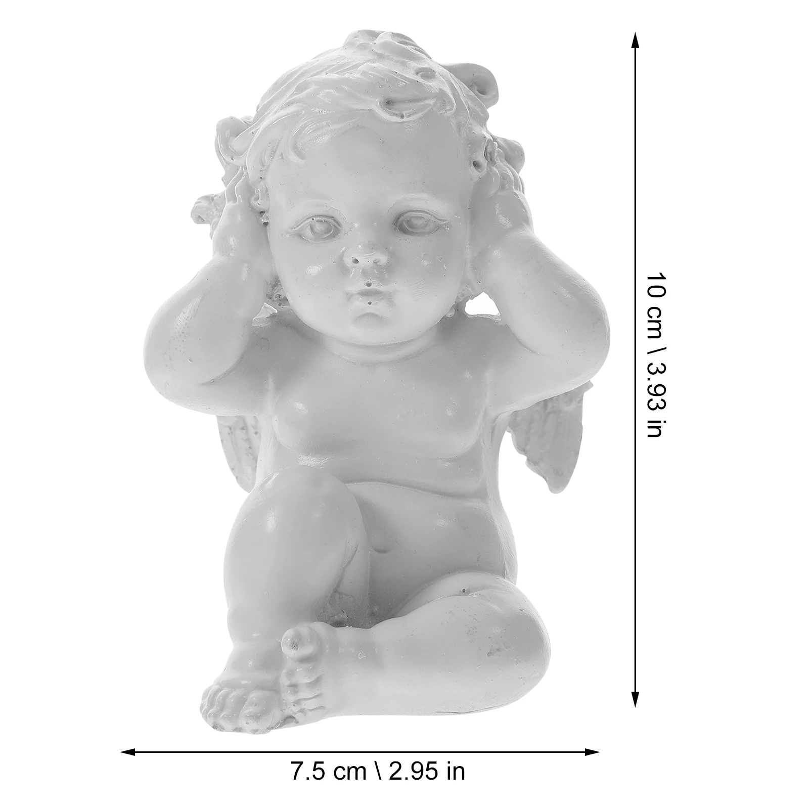 Angel Sculpture Guardian Ornament Commemorate Ornaments Decorations Figurine Office