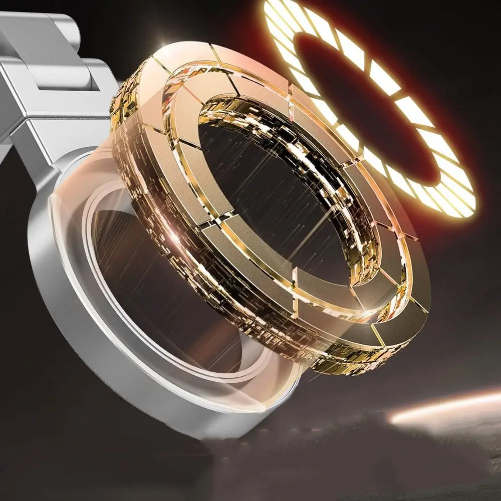 360 °   Supporto per telefono magnetico con rotazione Supporto per telefono da viaggio flessibile pieghevole Magneti forti portatili Supporto per telefono per aereo Volo