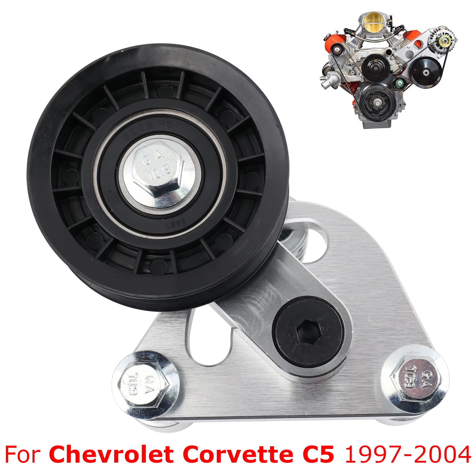 

LS1 LS6 Заготовка ручного натяжителя ремня + шкив для Chevy Chevrolet Corvette C5 1997-2004 5,7L V8 Замена двигателя