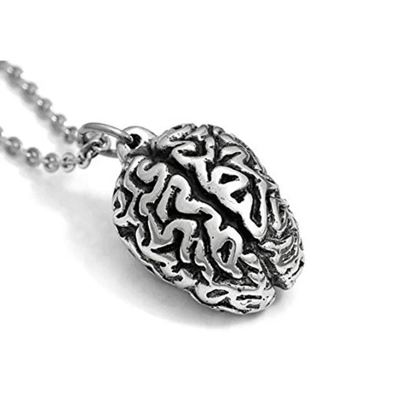 3D brain necklace Anatomy Human Organ Body Part Brain Pendant Necklace