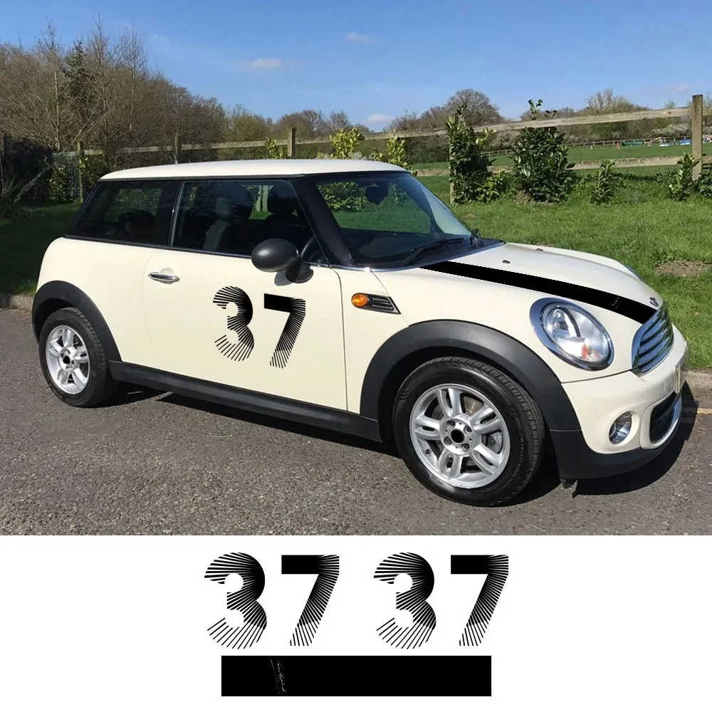 

Car Hood Engine Door Body Stickers 37 Commemoration for Mini Cooper R50 R52 R55 R56 R57 R60 F54 F55 F56 F60 Accessories