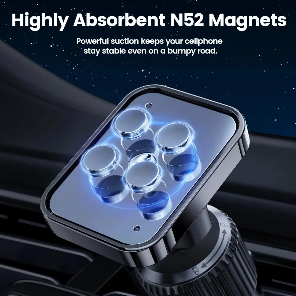 Toocki Magnetic Car Phone Holder Air Vent Phone Mount Stand For iPhone 15 14 13 12 PM Xiaomi Samsung Universal Cell Phone Holder
