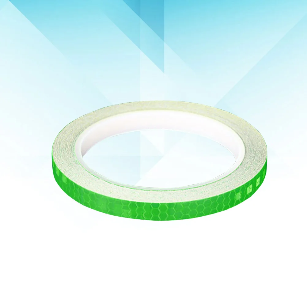 

2Pcs Night Glow Bike Reflective Stickers Waterproof Rainproof Sun Fade Resistant Wheel Rim Decoration for Cycling Safety Green