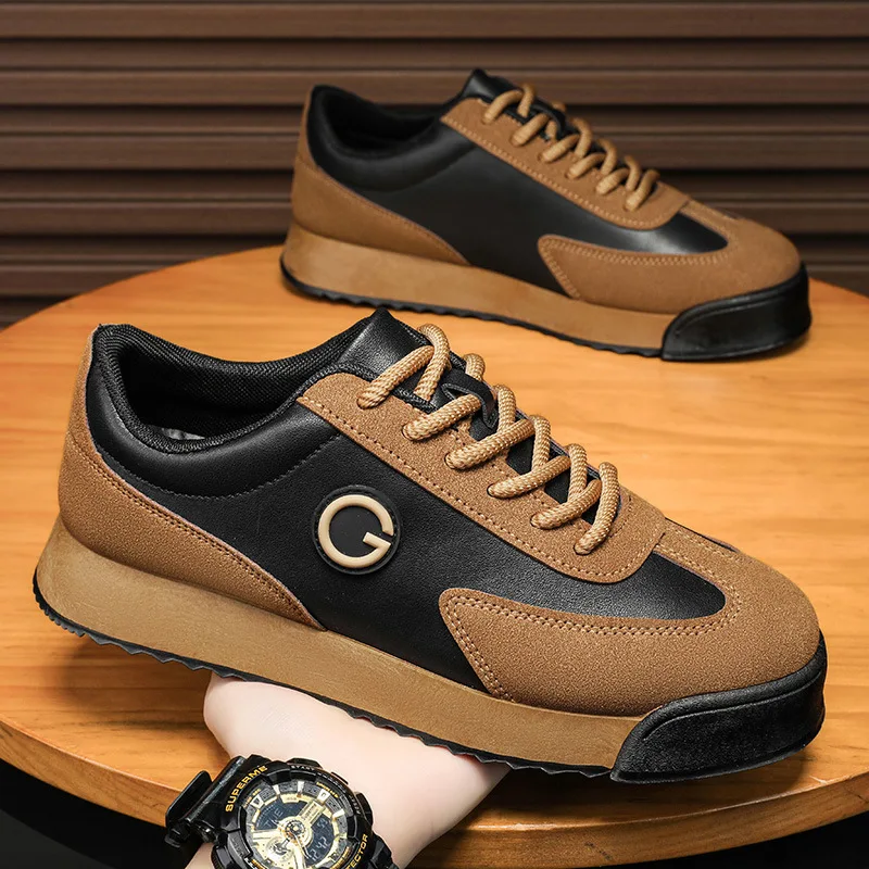 Luxury Men's Casual Shoes 2024 New High Quality Leather Shoes for Men Fashion Comfortable Sports Shoe Outdoor Men's Tennis Shoes