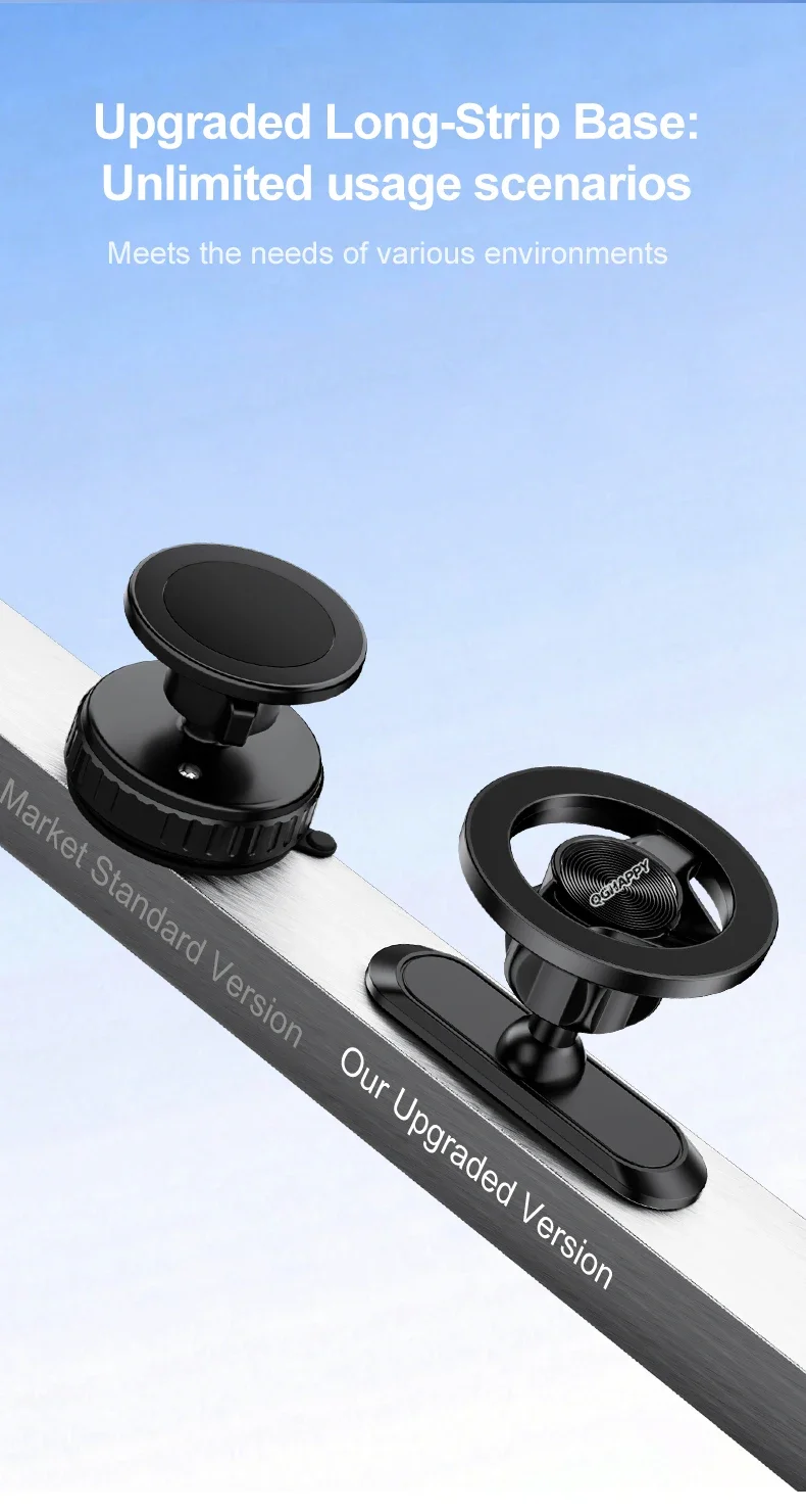 Dualer Starker Magnetischer Handyhalter fürs Auto, 360° ° Verstellbarer Metallständer für MagSafe, für iPhone 16 15 Pro Samsung Xiaomi Gym – Detail 6