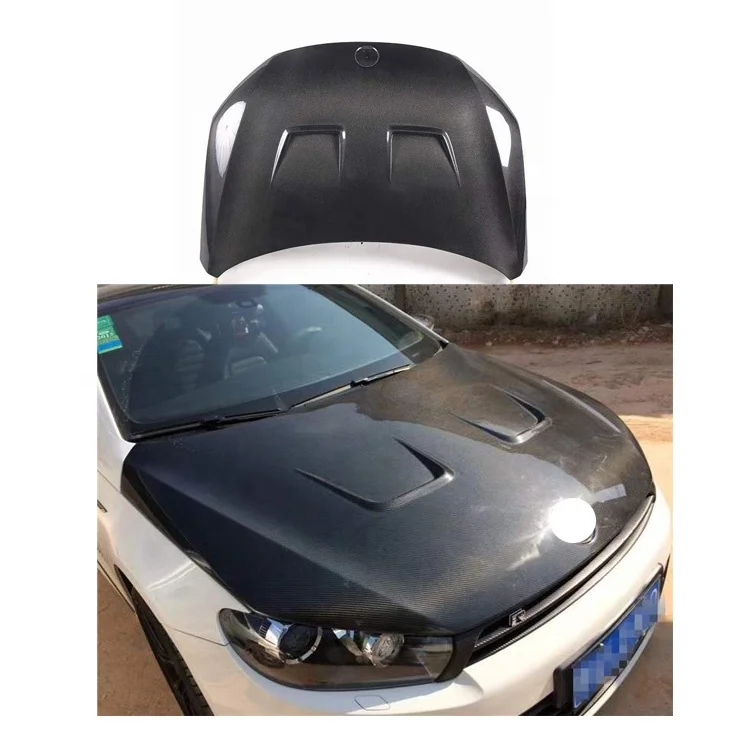 High quality CARBON HOOD PR STYLE CARBON FIBER HOOD FOR 2009-2016 VW SCIROCCO