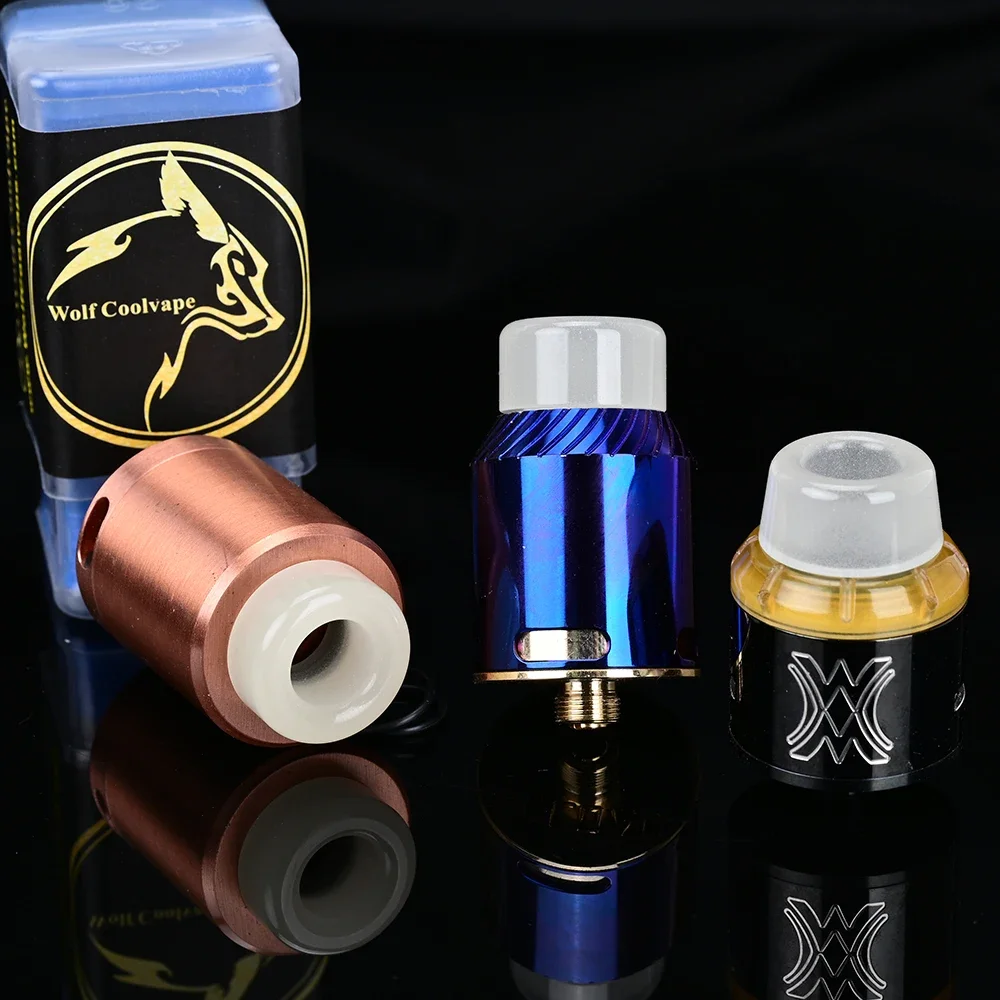 3pcs/box wolfcoolvape 810 drip tip Custom Drip Tips Drip tip mouthpiece Luminous color for Vapes Tanks rda rta