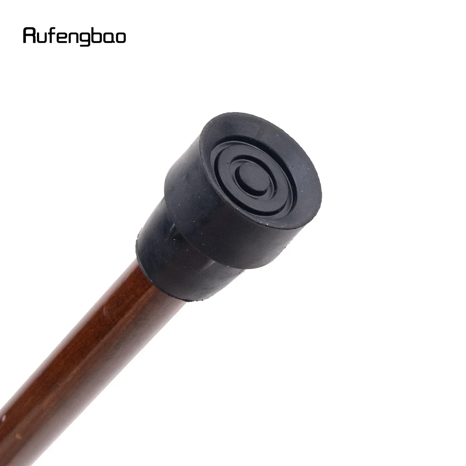 Brown Creative Round Wooden Fashion Walking Stick Decorative Cospaly Wood Walking Cane Halloween Mace Wand Crosier 95cm view 8