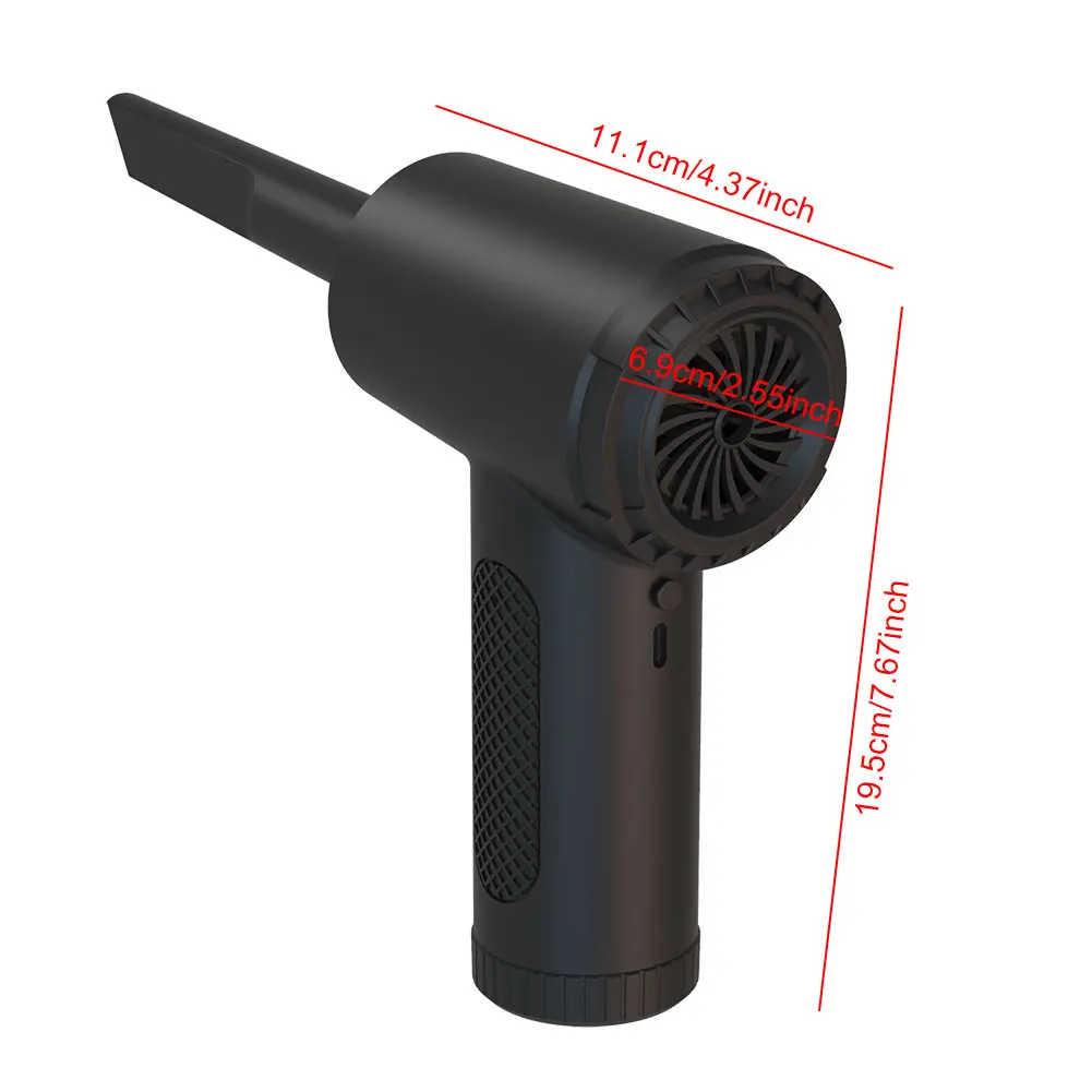 منفضة الهواء المضغوط 3 تروس قابلة للتعديل 51000 دورة في الدقيقة منفاخ الهواء اللاسلكي منظف لوحة المفاتيح لتنظيف الأجهزة الكهربائية لوحة المفاتيح