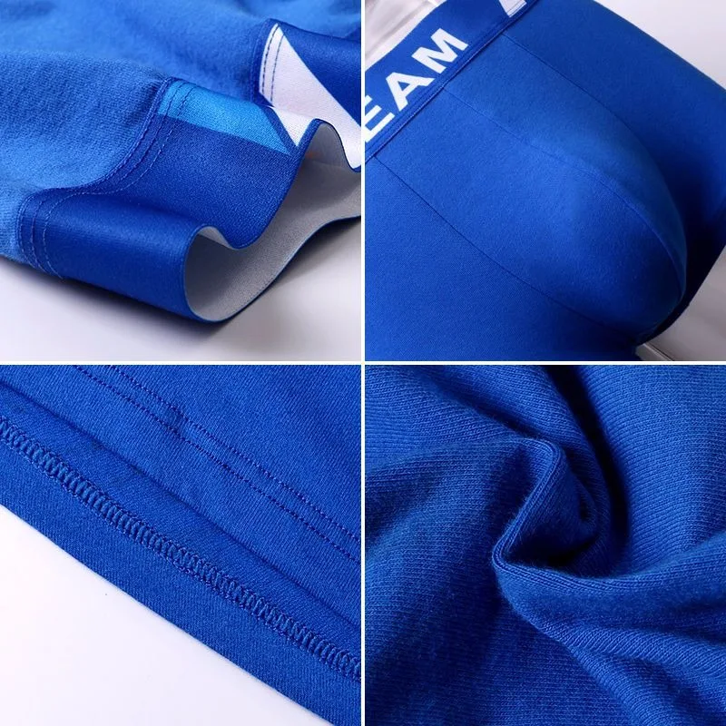 Smooth and Soft Underwear Men's Underwear Cotton Boxers Adult High-grade Large Size Boxers Student Trend Boy Shorts New Style