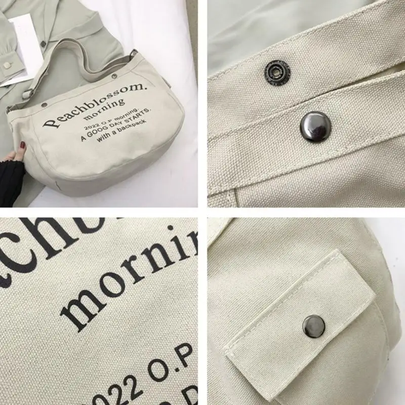 

X90D Large Capacity Letter Print Shoulder Bag Tote Bags Crossbady Bag