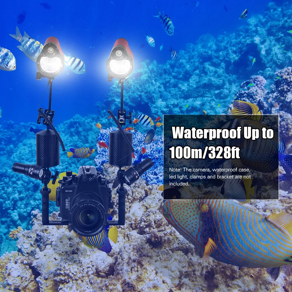 

Подводный фонарь-вспышка Dive Light ST100 Pro для профессиональной подводной съемки с оптическим кабелем