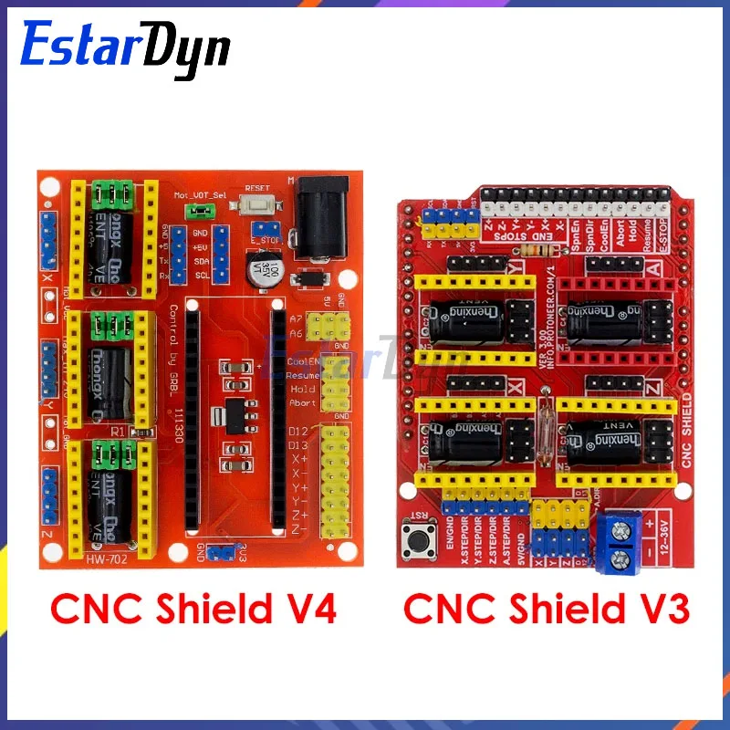 Estardyn CNC Shield V3/CNC Shield V4 Engraving Machine / 3D Printer / A4988 Driver Expansion Board for arduino Diy Kit