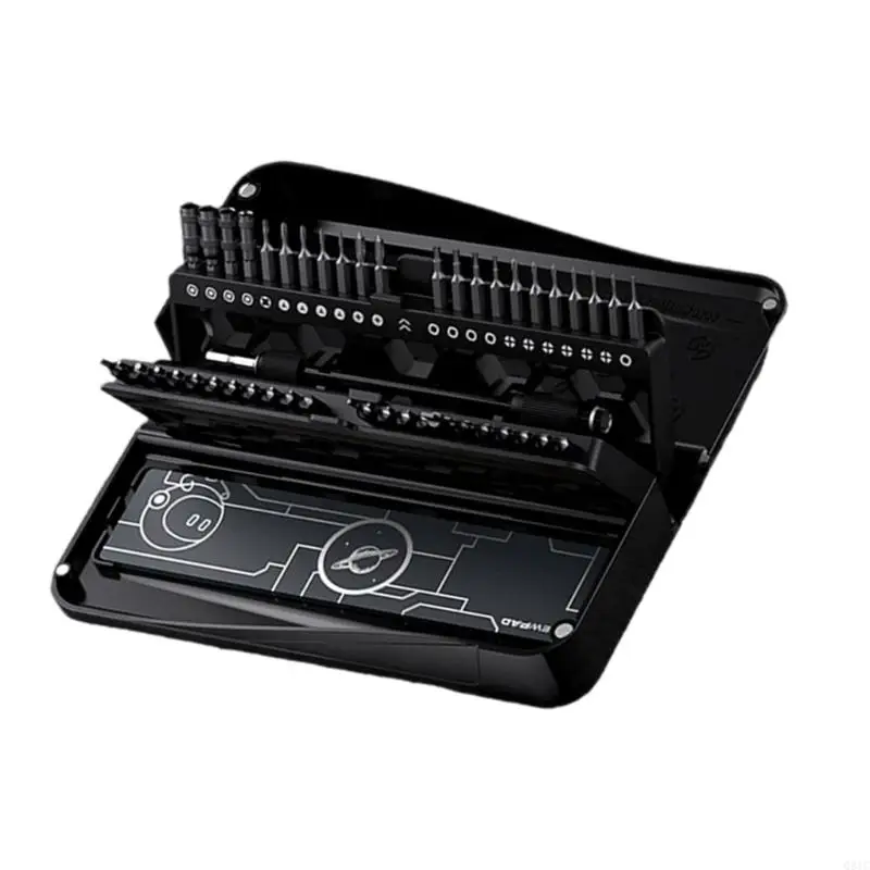 Q81C Space Saving Phone Electronics Repair Toolkit Containing Screwdriver Accessories Suitable for Mobile Device Maintenance