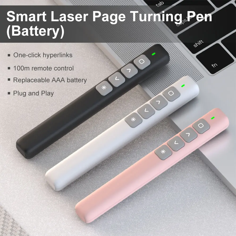 Wireless Presenter Laptop RF 2.4GHz USB Remote Control Flip Pen For Powerpoint Presentation Pointer Clicker PPT Slide Advancer