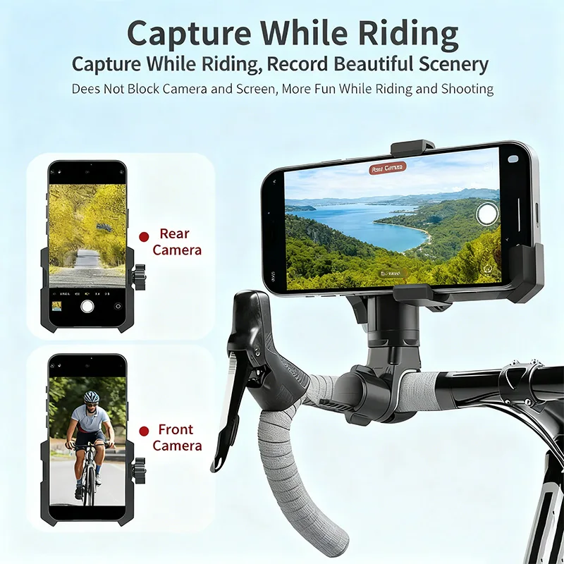 AliExpress NONE Shockproof  Motorcycle Phone Holder, Universal Bike Handlebar Mount for GPS Navigation, Compatible with E-Bike Mountain Bicycle
