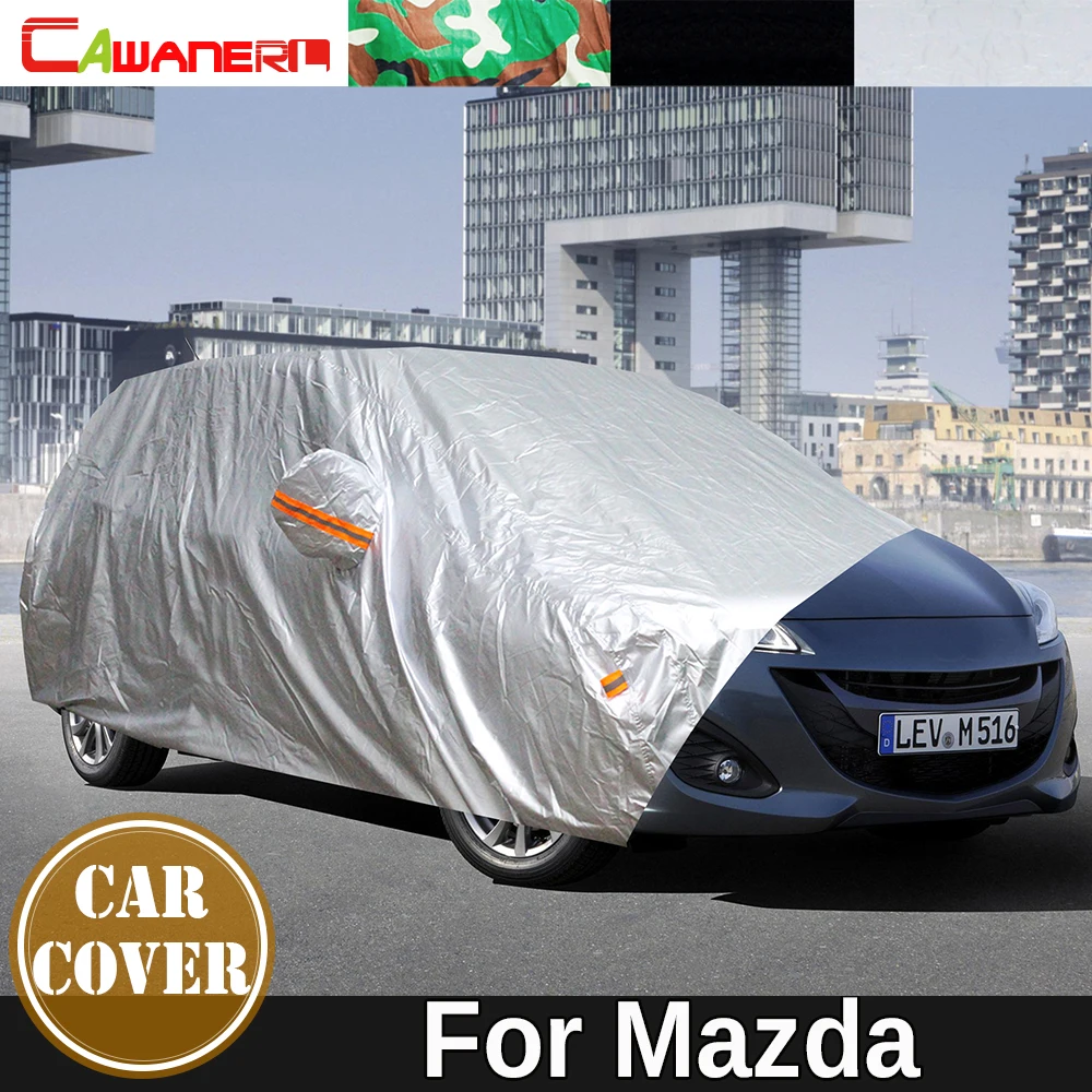 Full Car Cover Waterproof Sun Anti-UV Rain Snow Scratch Resistant Auto Cover For Mazda 5 323 CX-30 CX-50 CX-7 CX-9 Millenia