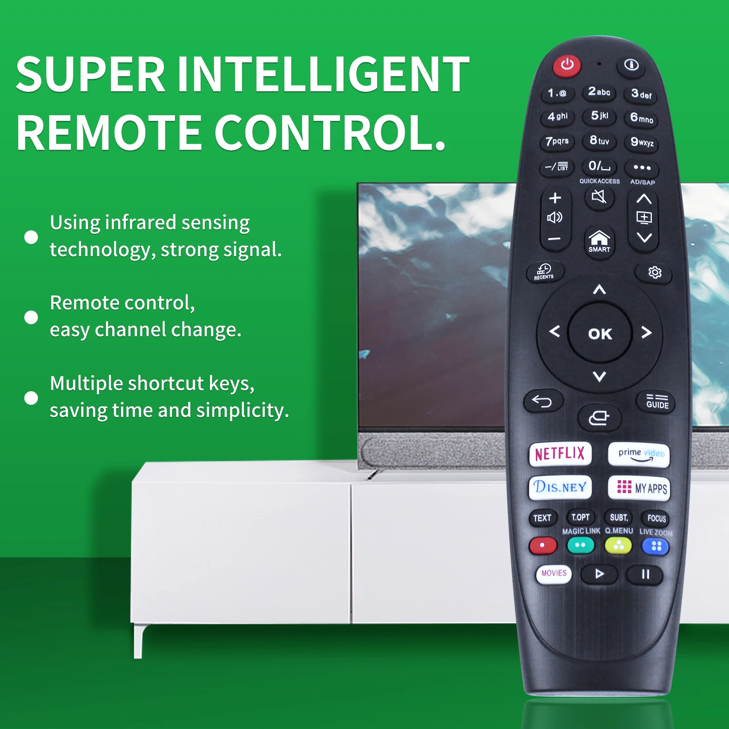 Universal 1818A Remote Replacement Control For LG and Samsung Series TVs (NO VOICE NO POINTER Function)