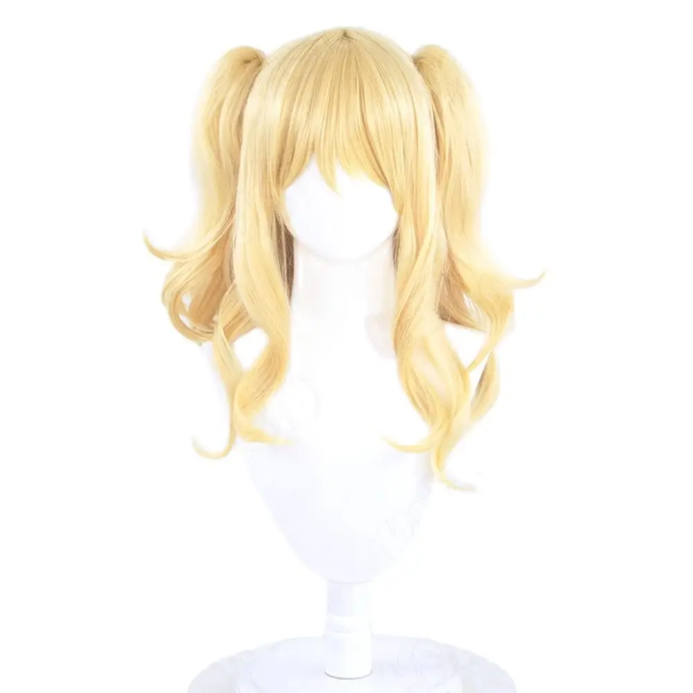 Anime citrus Aihara Yuzu Cosplay Wig golden yellow Double ponytail long hair anime cosplay Wig Game cosplay