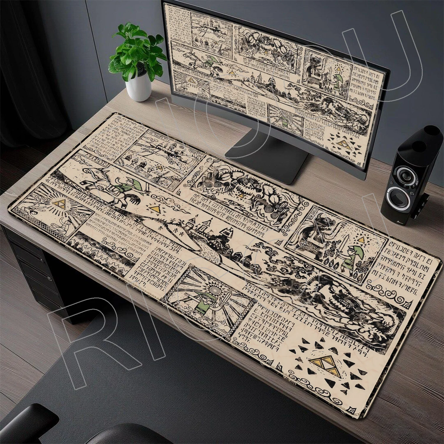 

XXL HD Printing Gamer Mousepad Rug Gaming Keyboard Computer Pads Kawaii PC Accessories T-The Legend of Zelda Mouse Pad Desk Mat