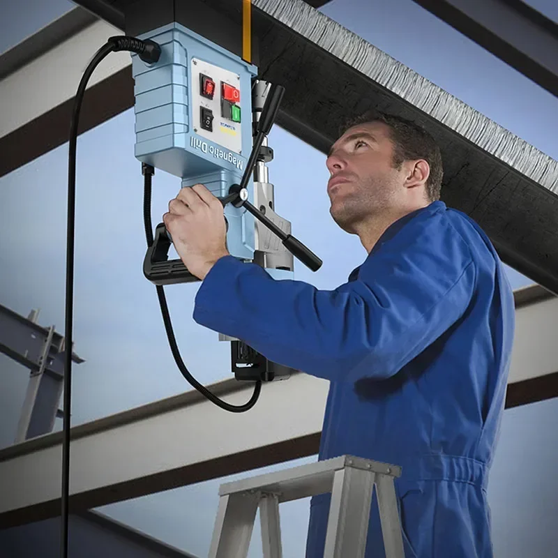 Новый портативный набор полых зажимов BAS700, магнитная дрель, промышленная магнитная дрель для сидений, всасывающая электромагнитная настольная дрель 22