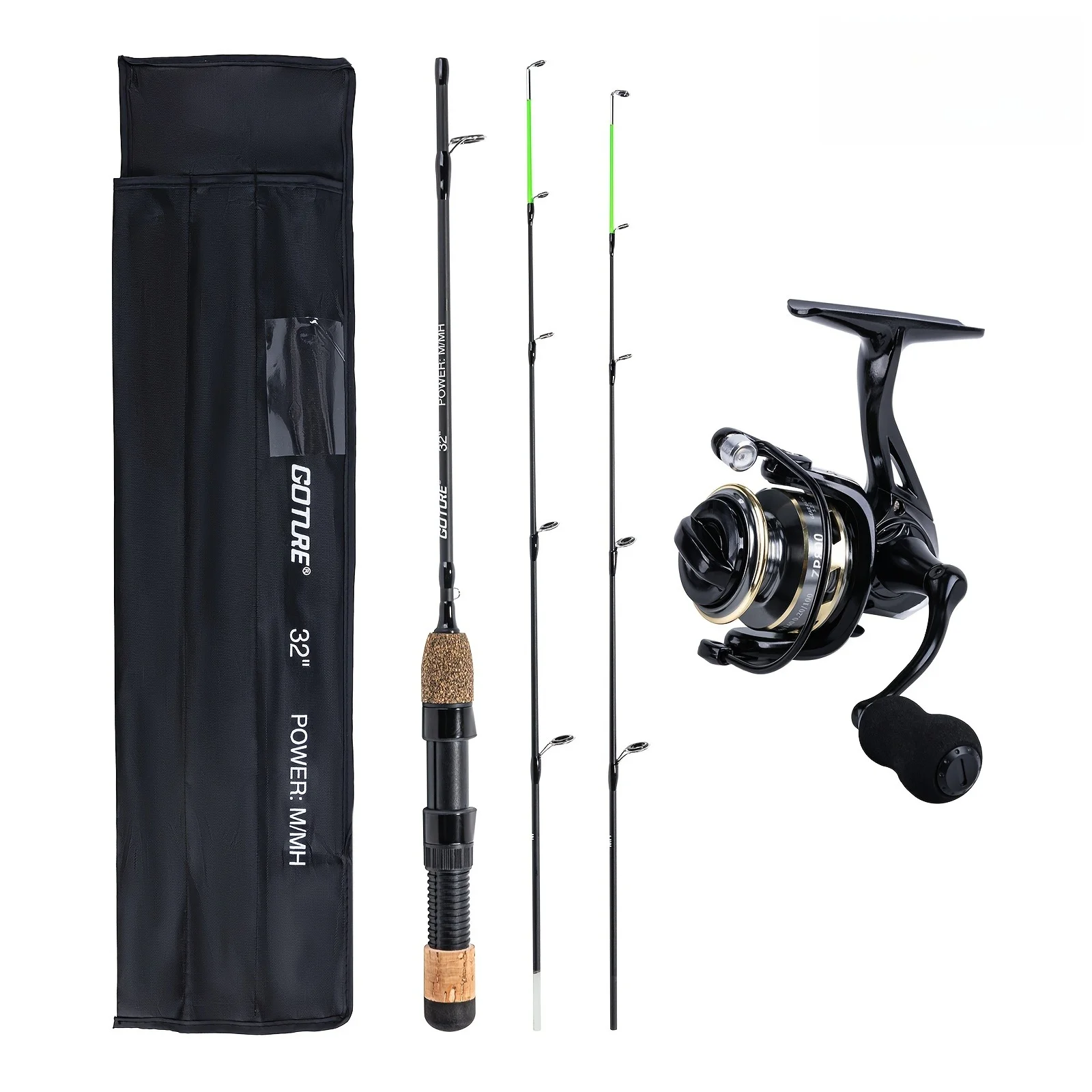 Goture Vara Pesca Gelo Portátil M/MH Carbono