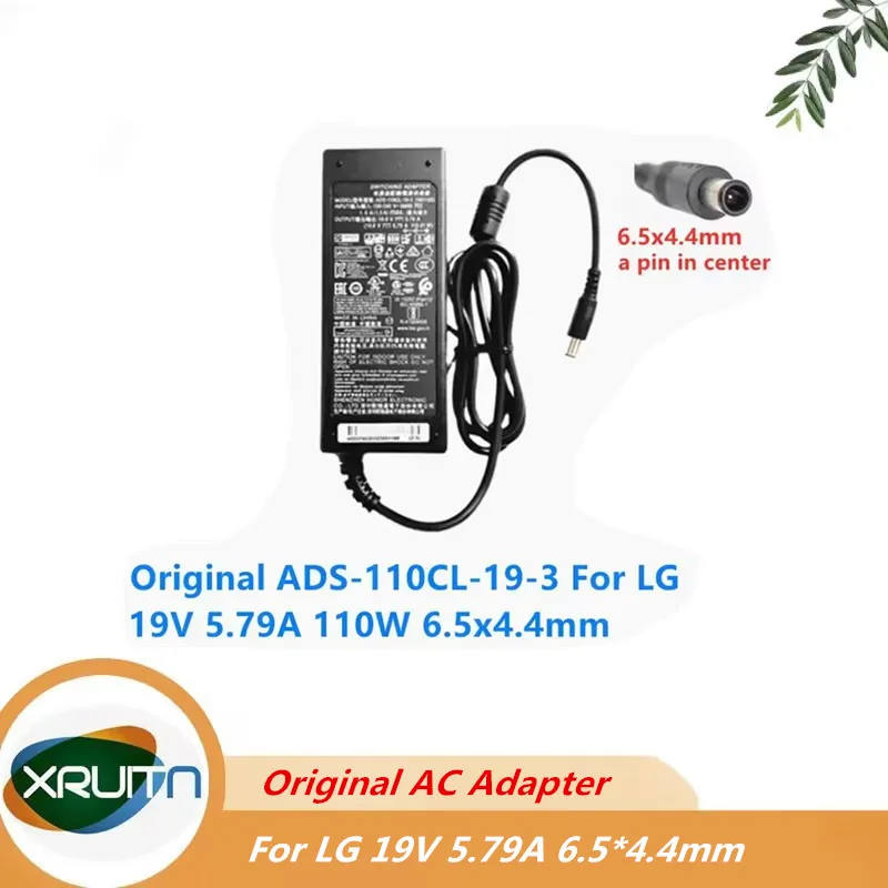 

Original ADS-110CL-19-3 190110G 19V 5.79A 110W 6.5x4.4mm AC Adapter For LG PF1500G 34UC98 34UC88 Monitor Power Supply Charger