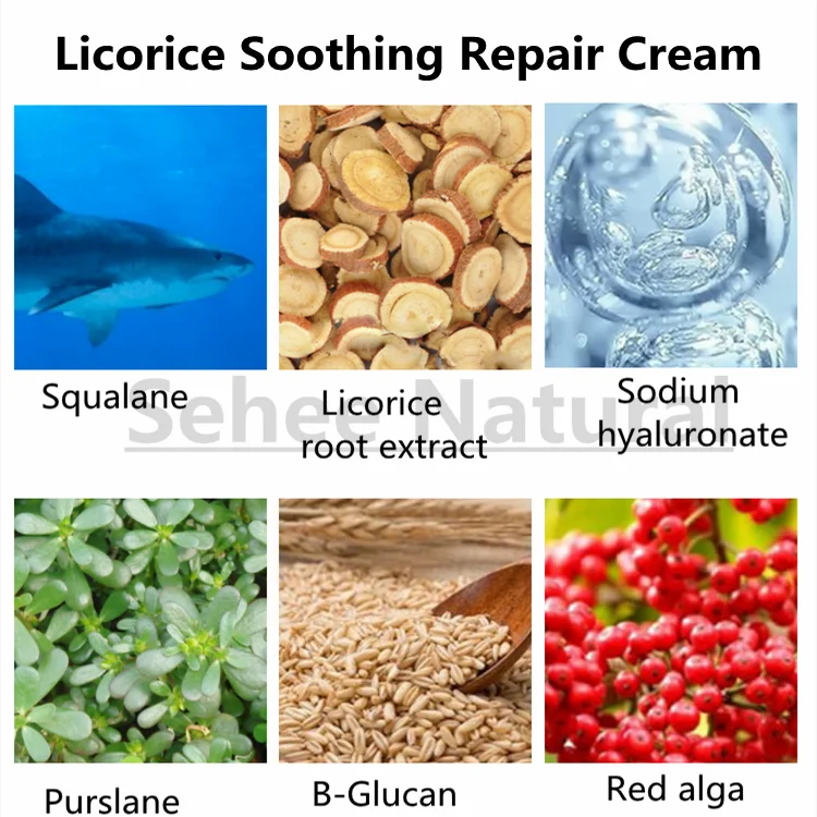 

1000g Licorice Soothing Repairing Cream Moisturizes Replenishment Soothes Allergy Repair Skin Care Cream Large bottle