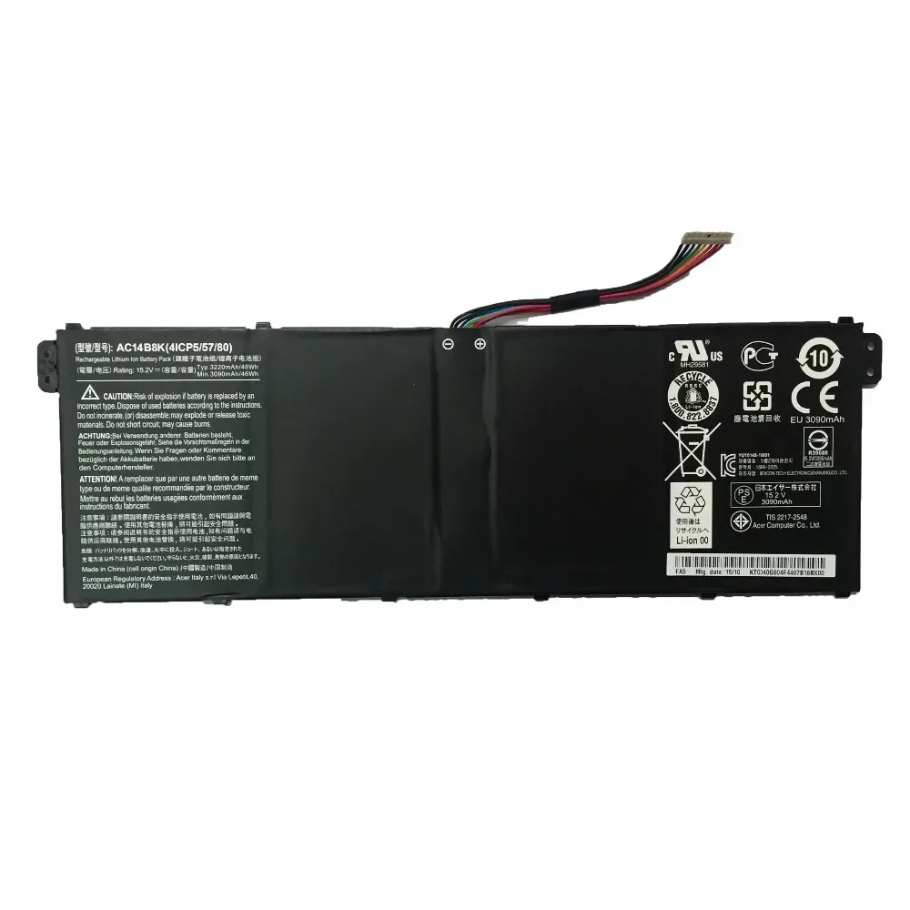 15.2V 46wh 48wh AC14B8K New Original Laptop Battery for Acer Aspire V3 V3-371 V3-371-30FA AC14B8K