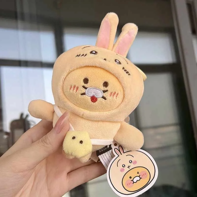 Cute Chikawa Kakao Co-branded Bear Plush Doll Pendant Hachiware Usagi Popular Cartoon Haruzhi Magnetic Doll Bag Pendant Gift New