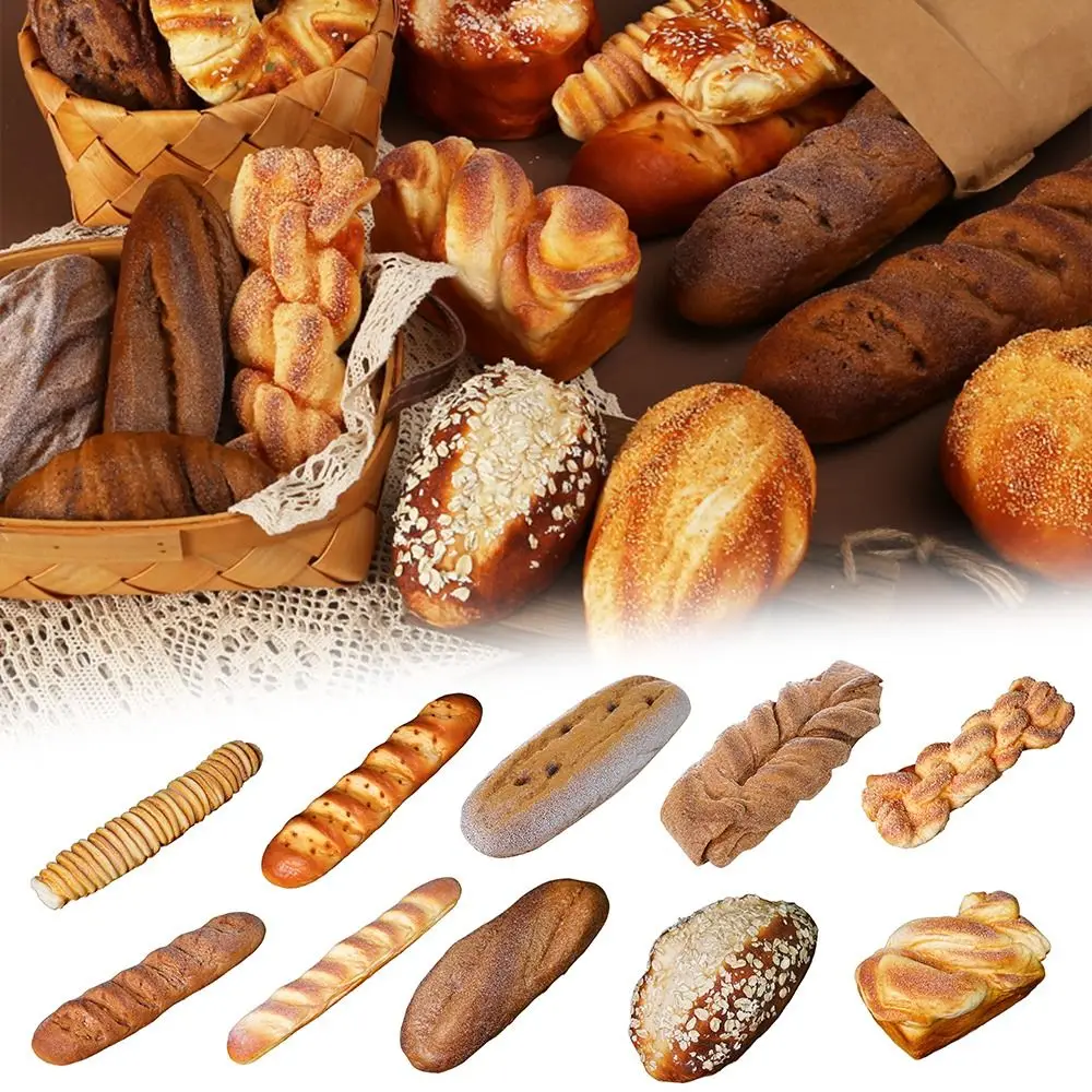 Geschenk Bäckerei-Szenenmodell Foto-Requisiten Küche Künstliches Brot Simulations-Lebensmittel Heimdekoration