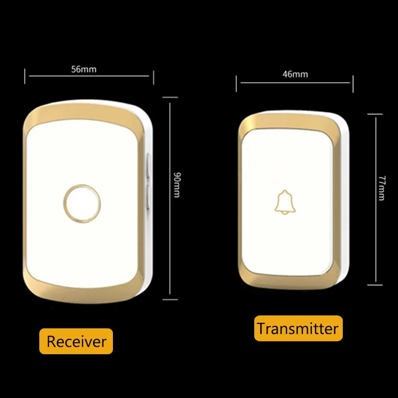 Wireless Doorbell Smart Home Welcome Door Bell Kit 300M Range 36 Ringtones 4 Level Volume Reminder Device Door Bell US EU Plug