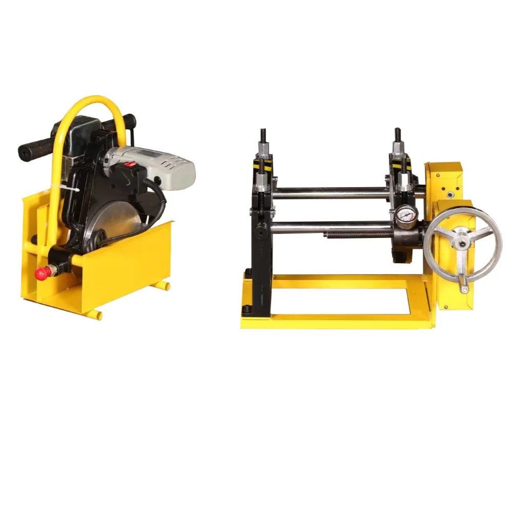 CE Certified 40-200mm Manual Screw Butt Welding Machine Factory Price Plastic Pipe PE/PPR/PP/HDPE Butt Fusion Welder 2 Clamps