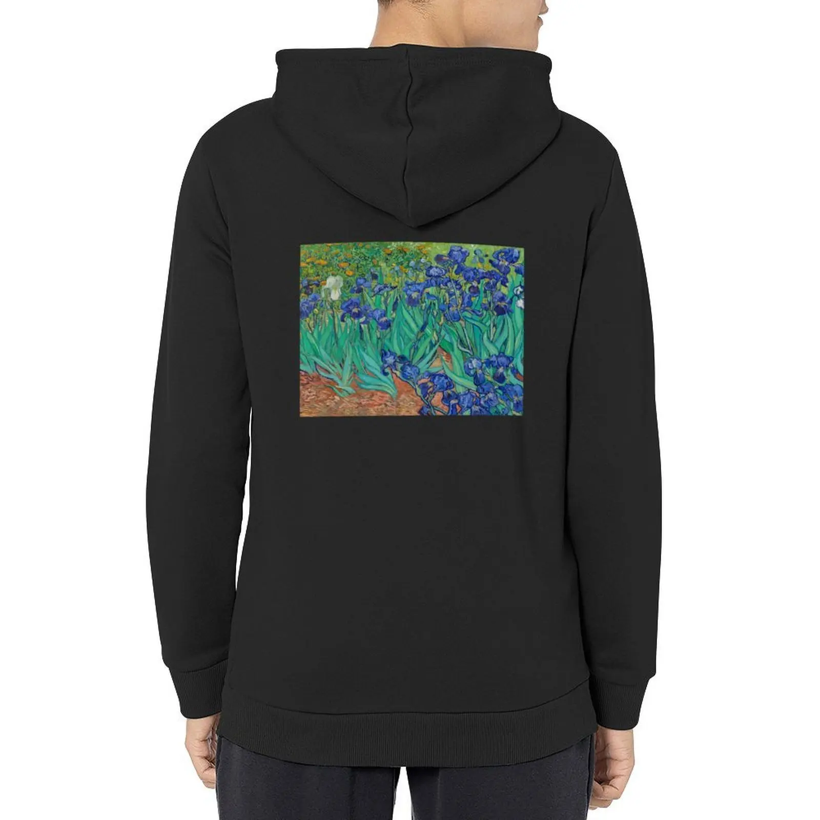 

Van Gogh Irises, Impressionist Painting Hoodie korean style clothes aesthetic clothing men's sweat-shirt men's hoodies