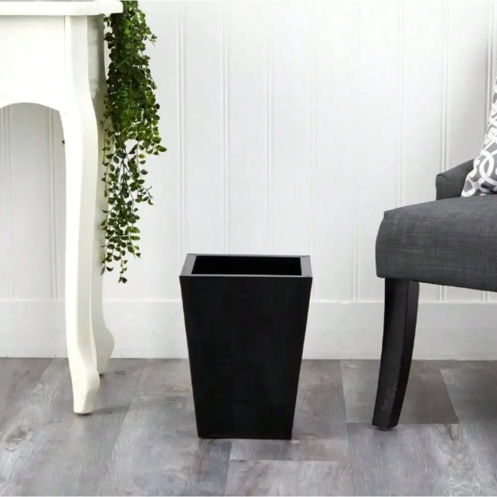 

Tapered Square Metal Planter,Flower Plant Pot for Indoor Outdoor Herb Snake Plants