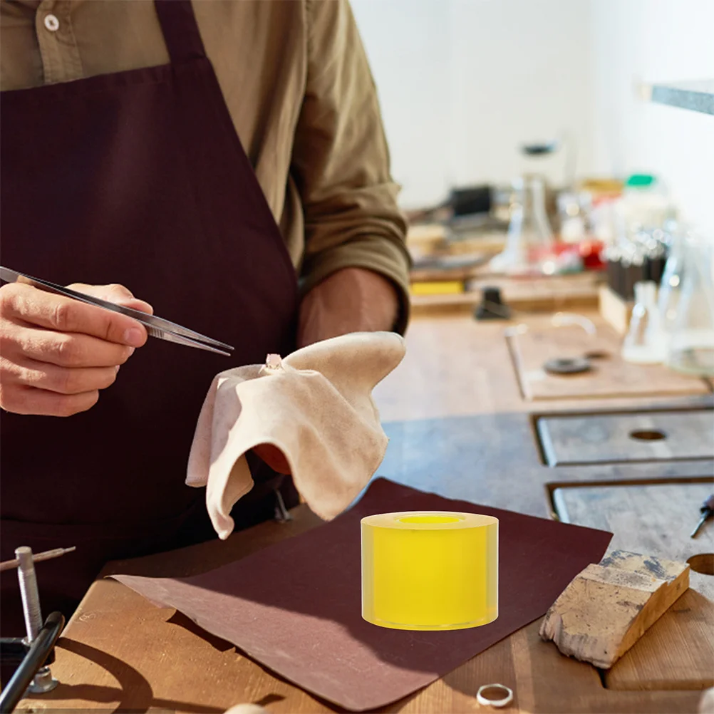 2 لفات شفافة مكافحة ساكنة بولي كلوريد الفينيل طبقة رقيقة واقية لمط مقاومة للخدش الغبار برهان الشريط ثقب #4