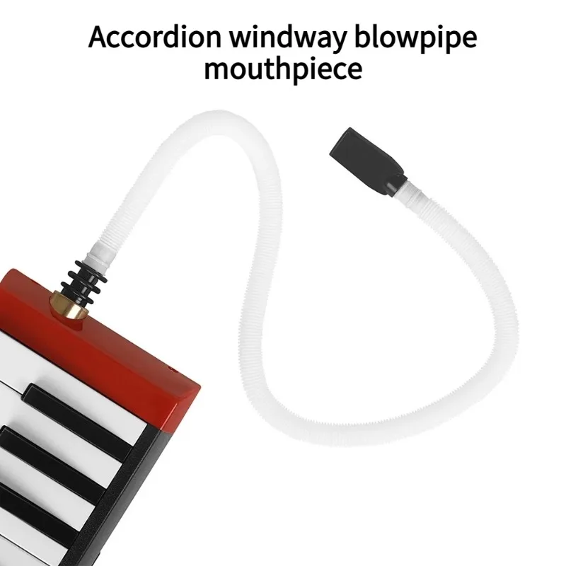 1 tubo de repuesto para melodica con boquilla, manguera larga de resina para melodica de 32/36/37/41 teclas, accesorios para instrumentos