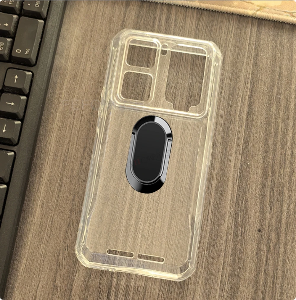 FOR Oukitel WP300 6.8" OukitelWP300 WP 300 Back Ring Holder Bracket Phone Case Smartphone TPU Soft Silicone Cover