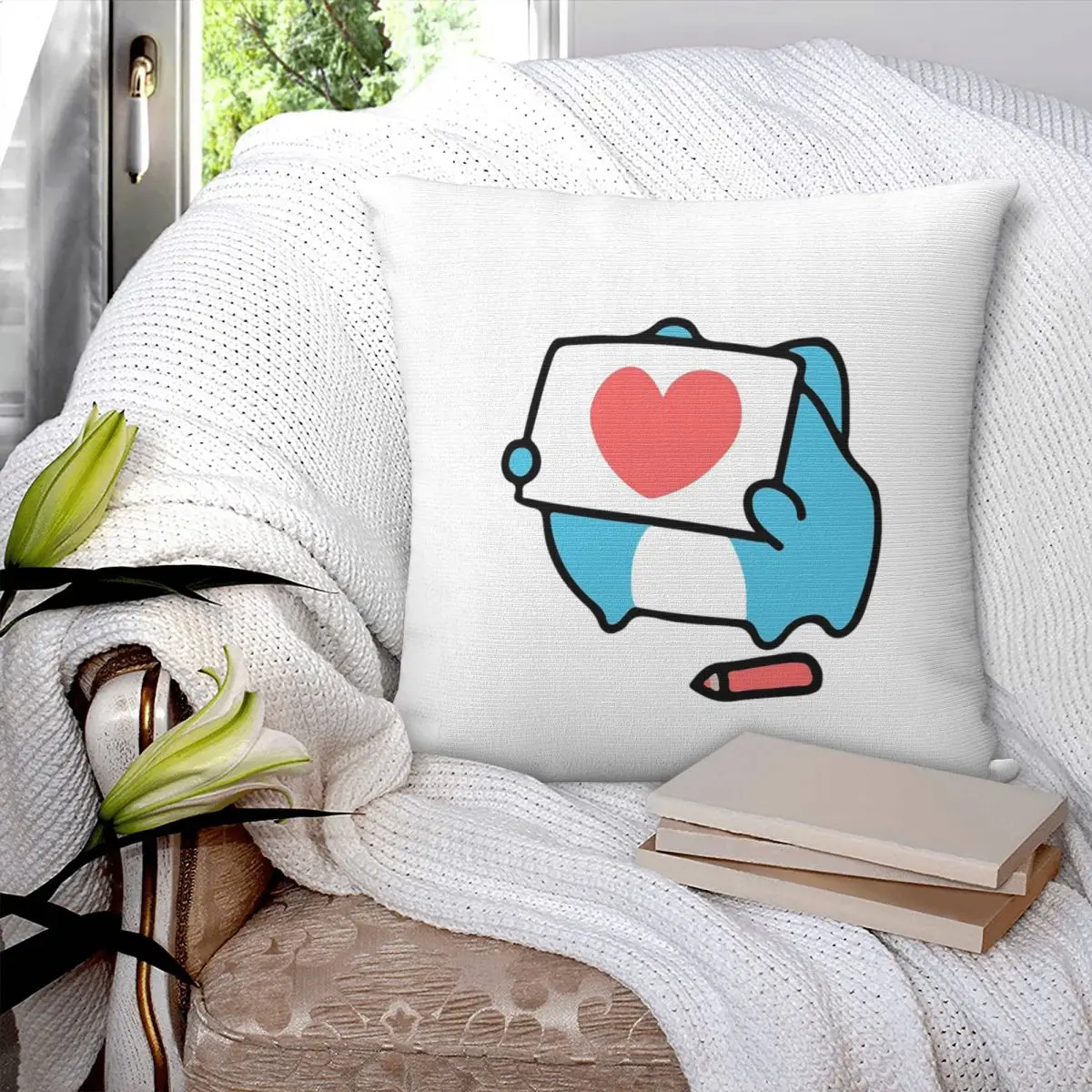 

Comic Cat Bugcat Capoo Bug Cat Square Pillowcase Cushion Cover Pillow Case Throw Pillow Cover for Home Sofa Living Room