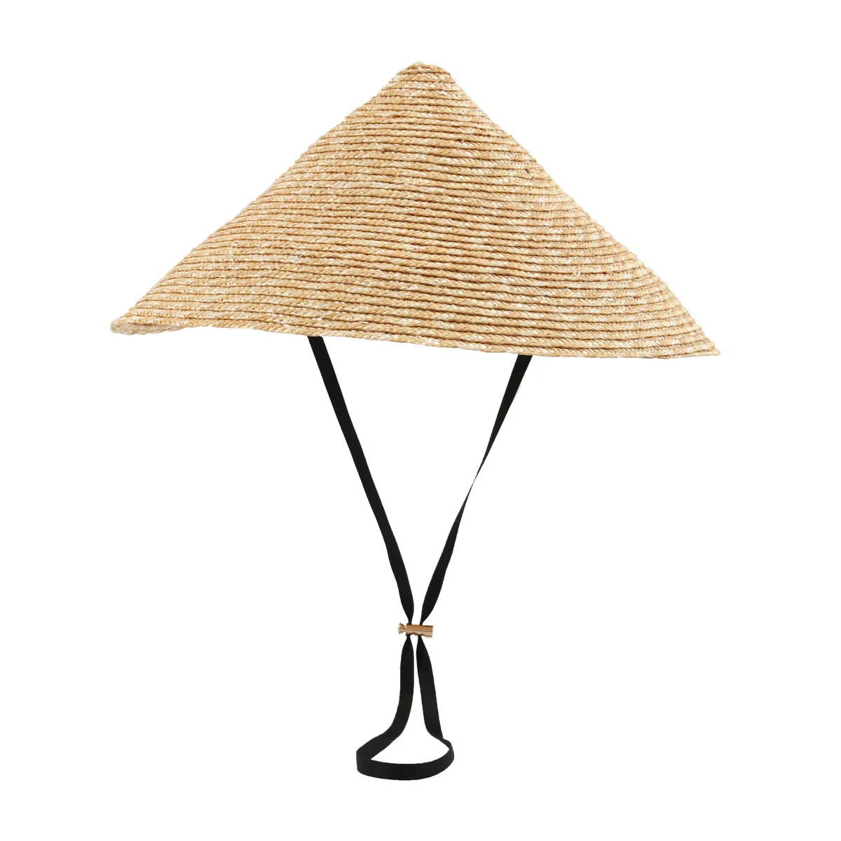 Wind Rope Pointed Conical Straw Hat Beach Stage Sun Hat