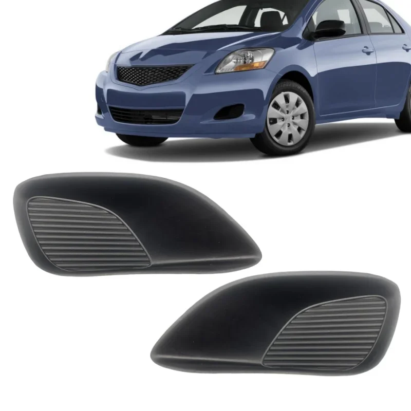 

Fog Lamp Frame Cover Front Bumper Lower Closed Cellular Grid No Hole Fit For Toyota Yaris 2006 - 2008 4 Doors Car Accessories
