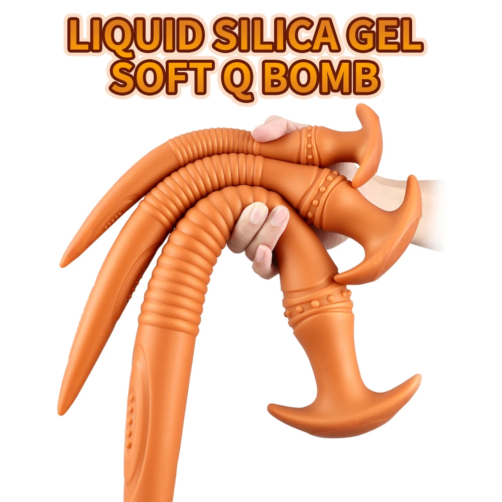 Plug anal en silicone liquide, plug anal super long, dilatateur anal souple, anus et vagin épais, jouet sexuel