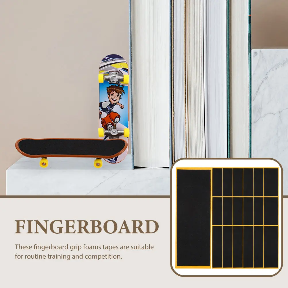 

20Pcs Nonslip Fingerboard Grip Tape High Quality Foam Padding Easy to Apply Scratch Resistant Safe Use for All Ages Long Term