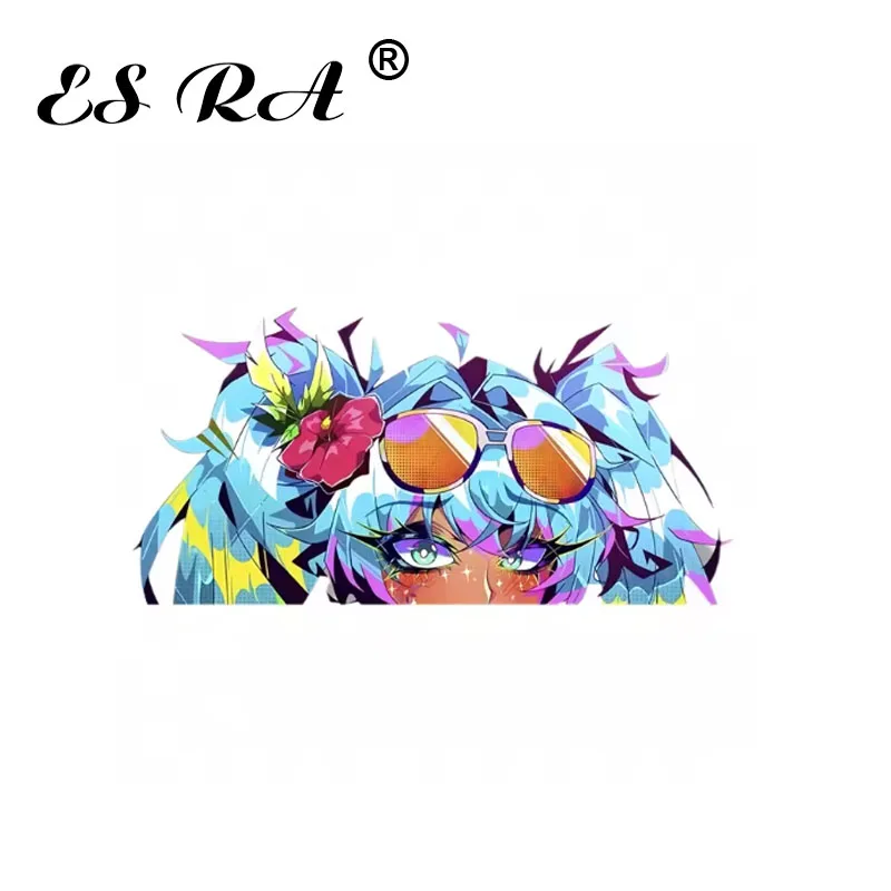

Dopamine Pretty Girl 2D Eye Decals Waterproof PVC Stickers For Laptop Phone Luggage Guitar Skateboard Water Cup
